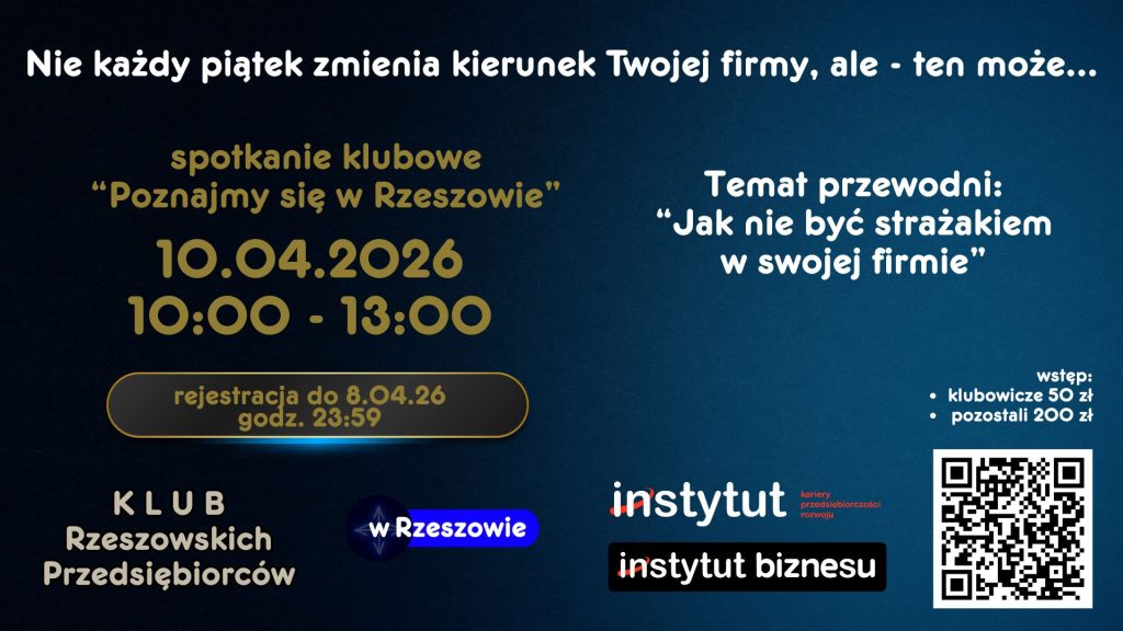 Jak nie być strażakiem w swojej firmie. Spotkanie wewnętrzne Klubu Rzeszowskich Przedsiębiorców